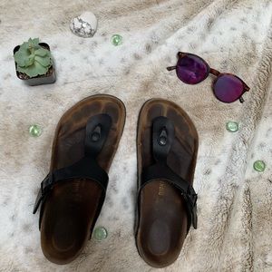 Birkenstock Gizeh Birko-Flor graceful licorice